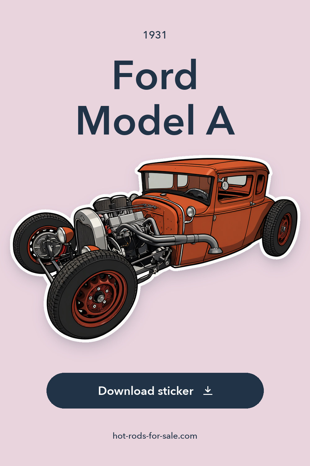 1931 Ford Model A sticker preview