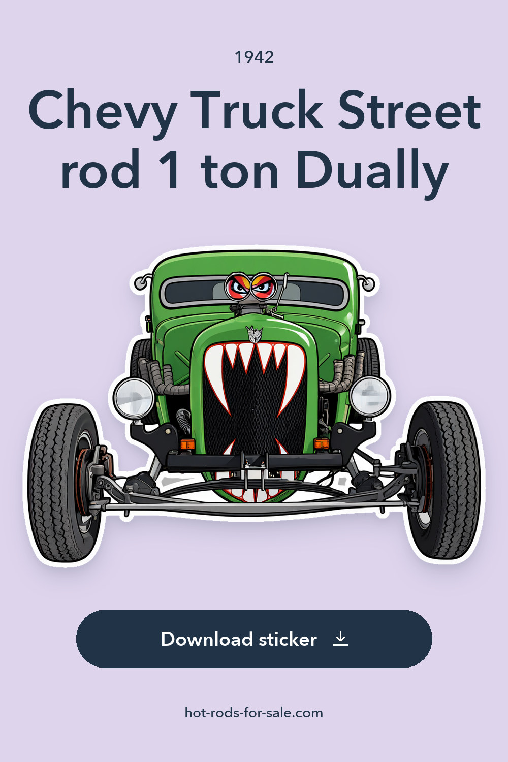 1942 Chevy Truck Street rod 1 ton Dually sticker preview