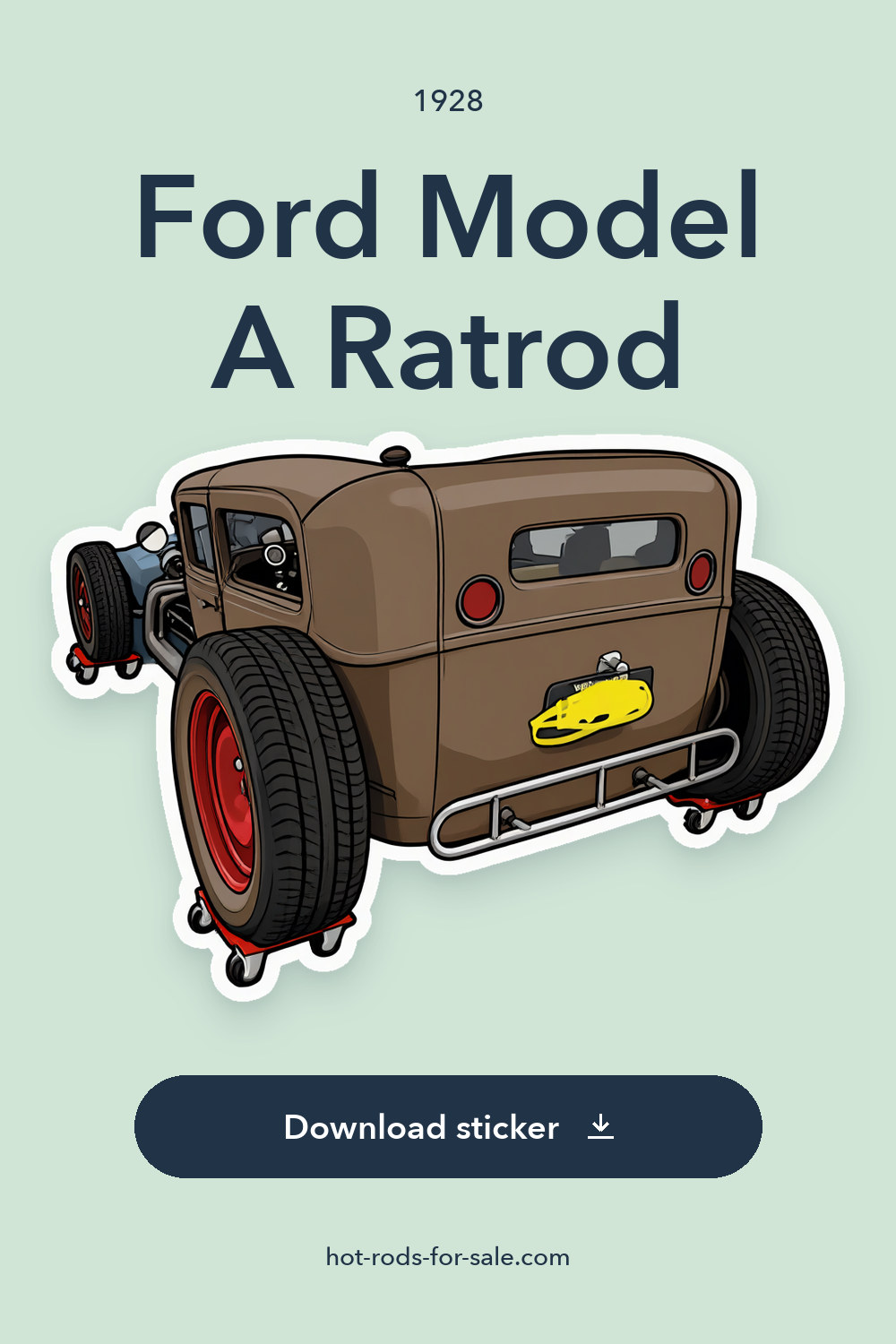 1928 Ford Model A Ratrod sticker preview